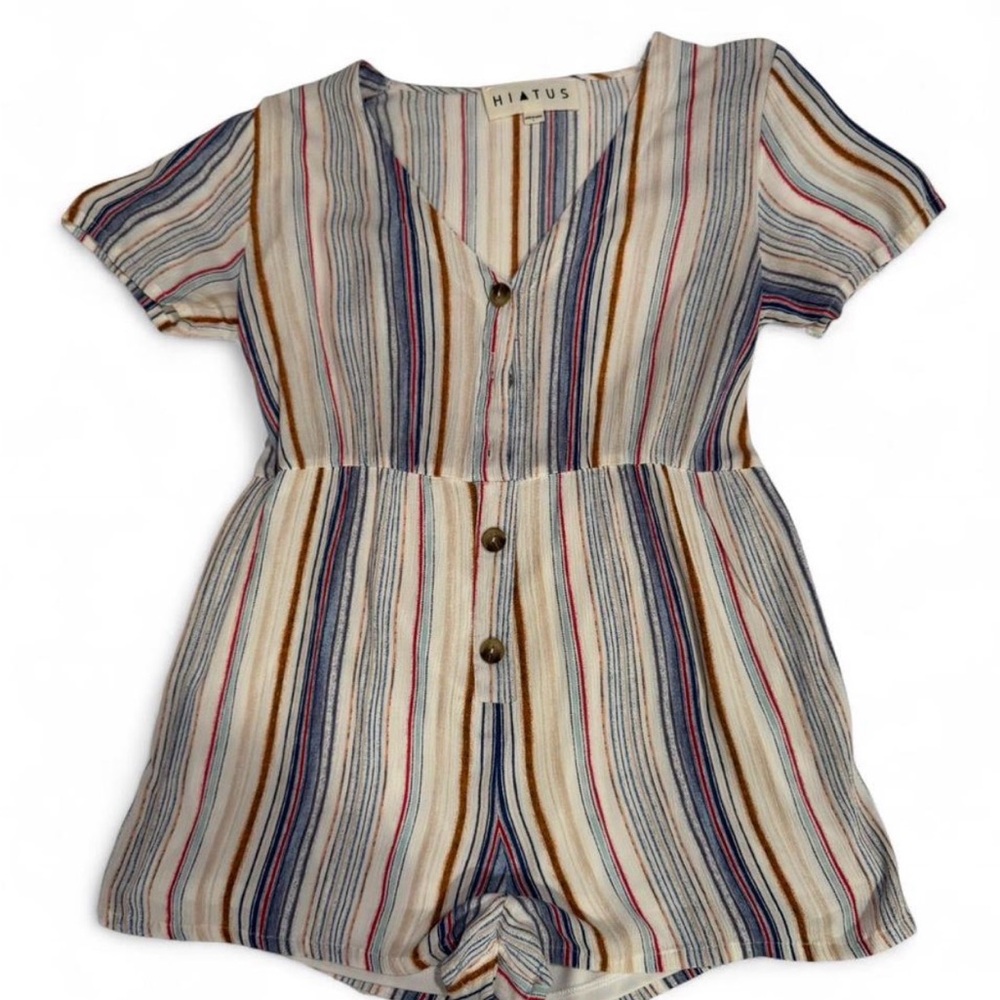 Striped Colorful Women's Romper